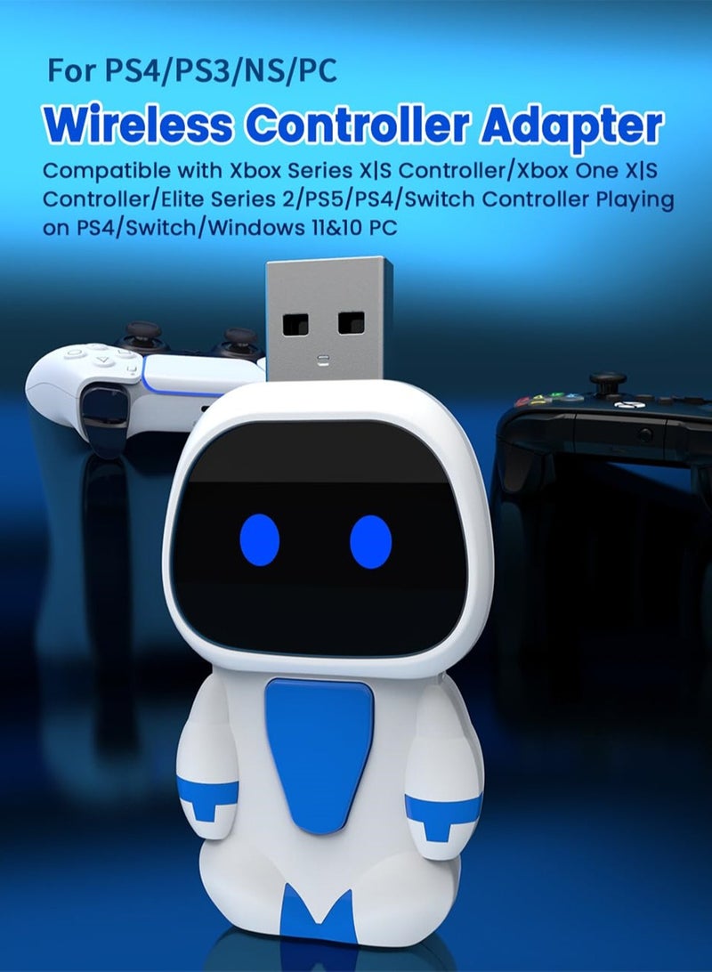 Excefore Controller Wireless Adapter for Switch, Windows, PS4, PS5, with Controller Full Functions Support and Gyroscopic, Compatible with Xbox Controller, Switch Pro, PS4/PS5 Controller - Image 2