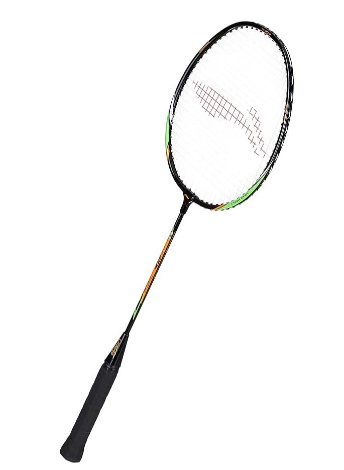 Li-Ning XP 901 Strung Badminton Racquet With Free Head Cover (Black/Green) - Image 1