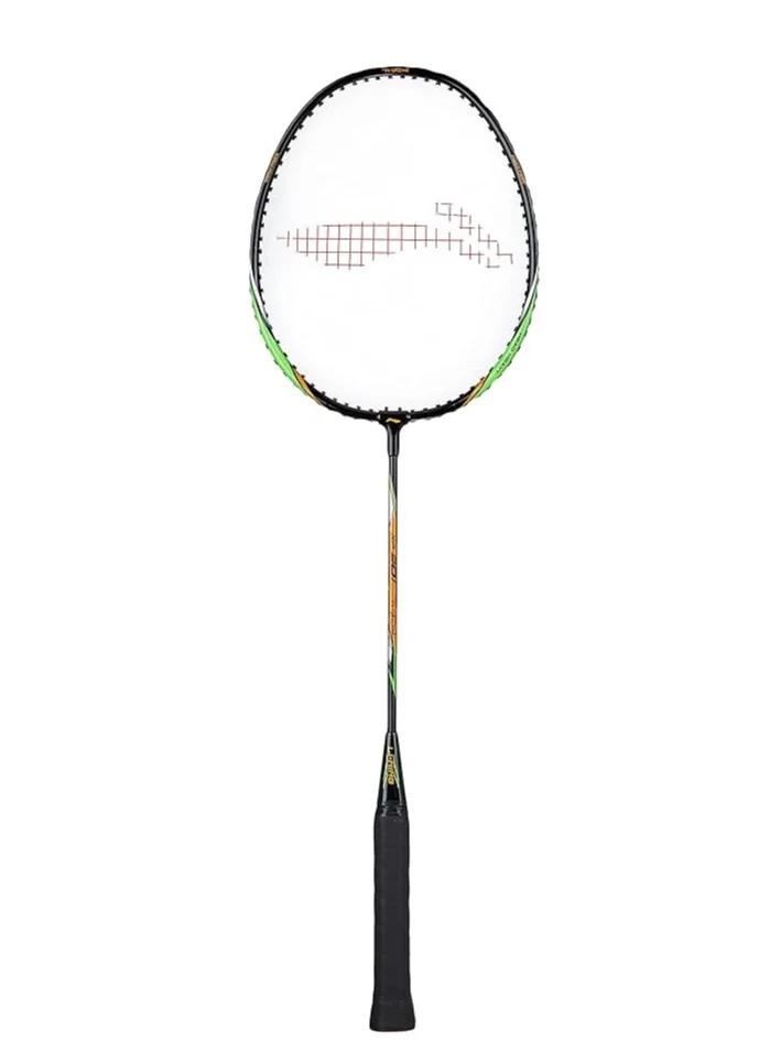 لي-نينج XP 901 Strung Badminton Racquet With Free Head Cover (Black/Green)