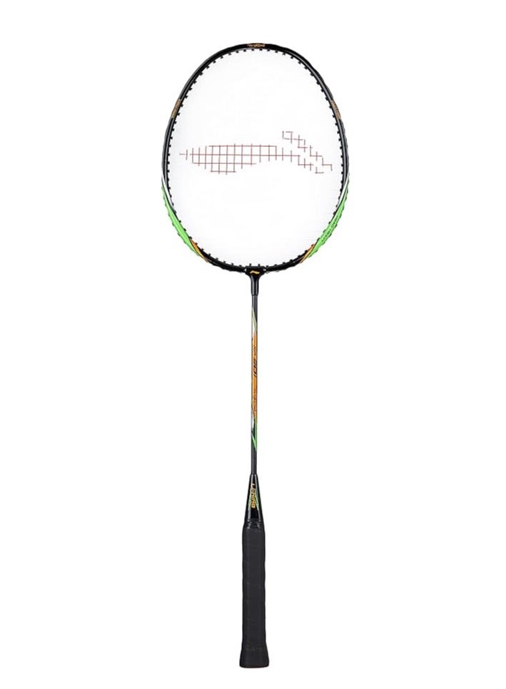 Li-Ning XP 901 Strung Badminton Racquet With Free Head Cover (Black/Green) - Image 2