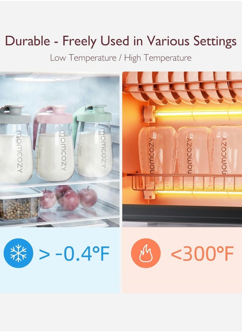 Breast Milk Pitcher, Resistant to Heat and Cold Abrupt Temp Swings, No Leak Breast Milk Fridge Storage Container With Wide Mouth, Fast Baby Formula Maker, Breastfeeding Essentials - pzsku/Z1797B9F7DD501E59922CZ/45/_/1733388143/8b0d1cde-9192-490e-9fb7-ceb4491379e8