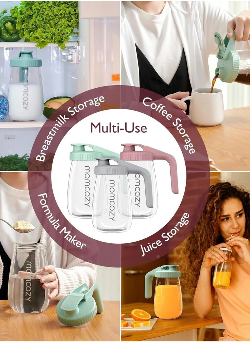 Breast Milk Pitcher, Resistant to Heat and Cold Abrupt Temp Swings, No Leak Breast Milk Fridge Storage Container With Wide Mouth, Fast Baby Formula Maker, Breastfeeding Essentials - pzsku/Z1797B9F7DD501E59922CZ/45/_/1733388153/e9c121ba-ec95-4726-bbeb-7ddd80edaadf