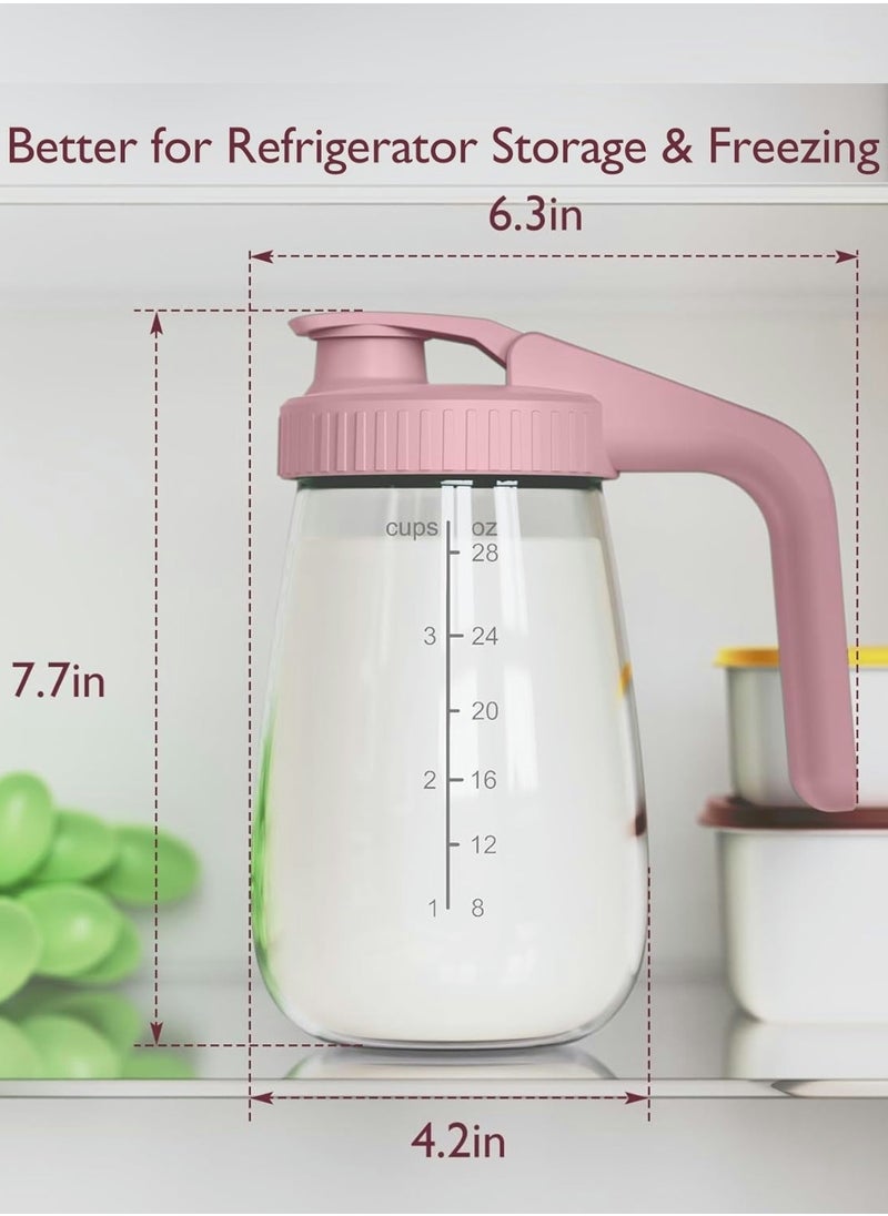 Breast Milk Pitcher, Resistant to Heat and Cold Abrupt Temp Swings, No Leak Breast Milk Fridge Storage Container With Wide Mouth, Fast Baby Formula Maker, Breastfeeding Essentials - pzsku/Z1797B9F7DD501E59922CZ/45/_/1733388203/49c87a49-2456-4e98-a4ea-b216a222cf57