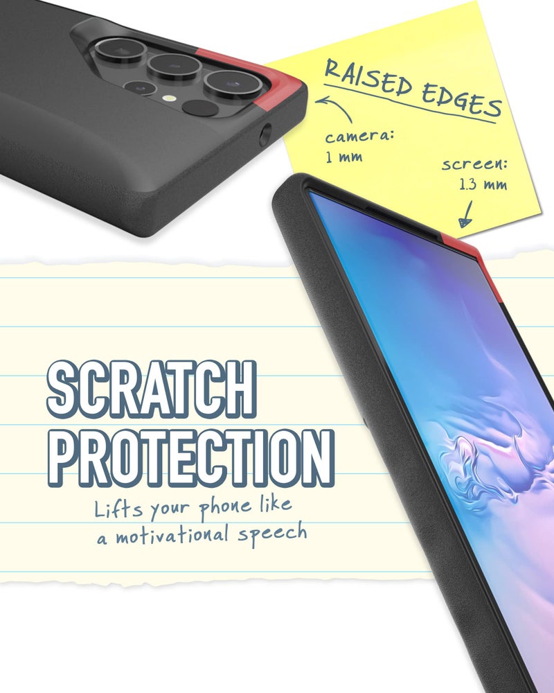 Smartish® Galaxy S23 Ultra Wallet Case - Wallet Slayer Vol. 1 [Slim + Protective] Grip Credit Card Holder - Drop Tested Hidden Card Slot Cover for Samsung Galaxy S23 Ultra - Black Tie Affair - Image 5