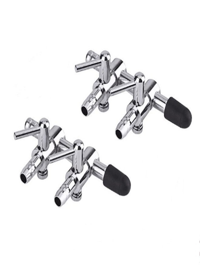 bnafes صمام تحكم بتدفق الهواء ثنائي الاتجاه من BNAFES، عبوة من قطعتين، مع وصلة أنبوب هواء لحوض أسماك الزينة - Image 1