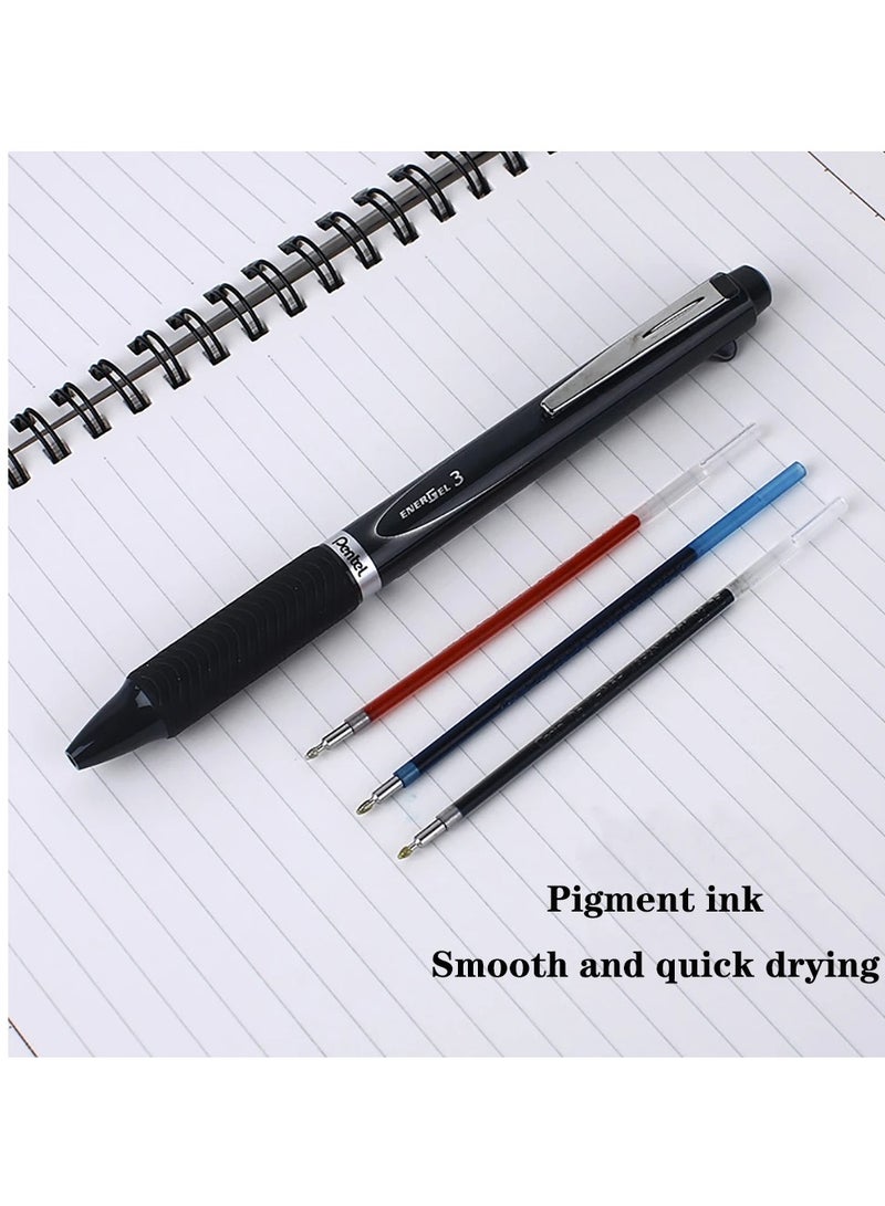 Pentel قلم حبر جل متعدد الألوان 3-حبر أسود - Image 2