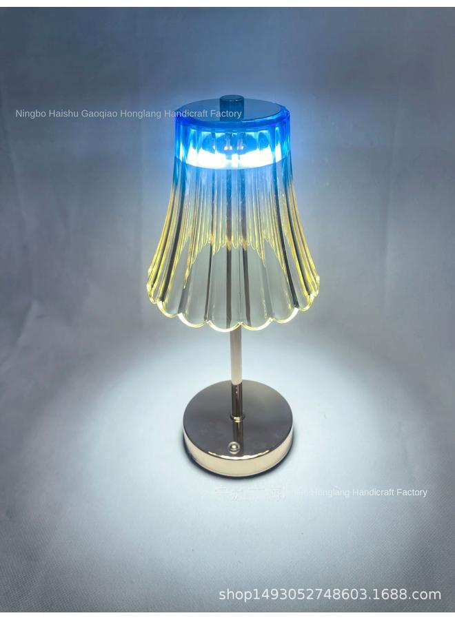 Bluejw New Metal Butterfly Crystal Lamp Decorative Table Lamp Acrylic LED Rechargeable Bedside Nightlight 1 - Image 1