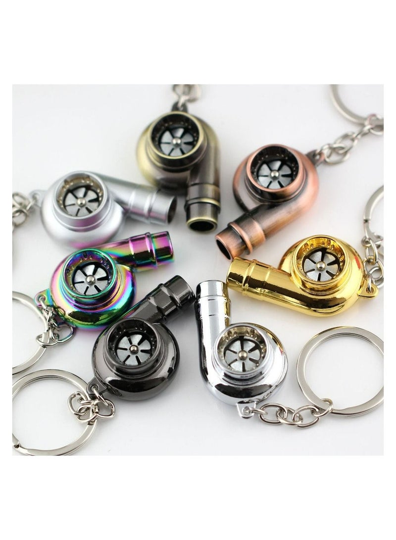 R&J Car Turbo turbocharger keychain with Whistle Sound Assorted Color (1 Piece) Cool Gift - Image 1