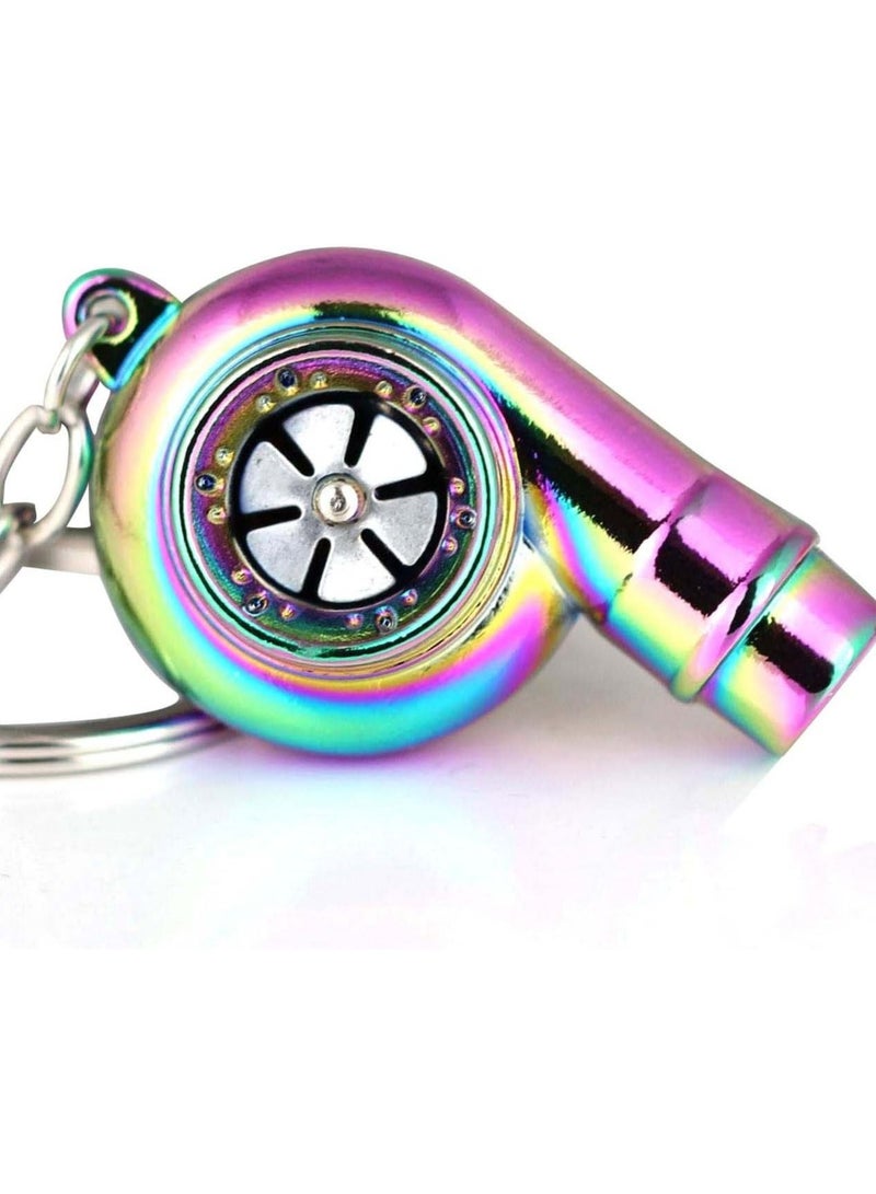 R&J Car Turbo turbocharger keychain with Whistle Sound Assorted Color (1 Piece) Cool Gift - Image 3