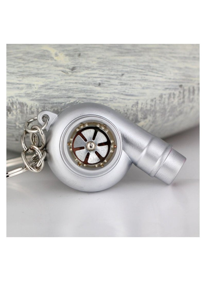 R&J Car Turbo turbocharger keychain with Whistle Sound Assorted Color (1 Piece) Cool Gift - Image 2