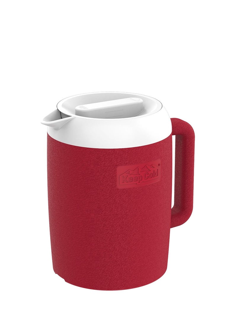 Cosmoplast Insulated Water Plastic Red Jug 1L 