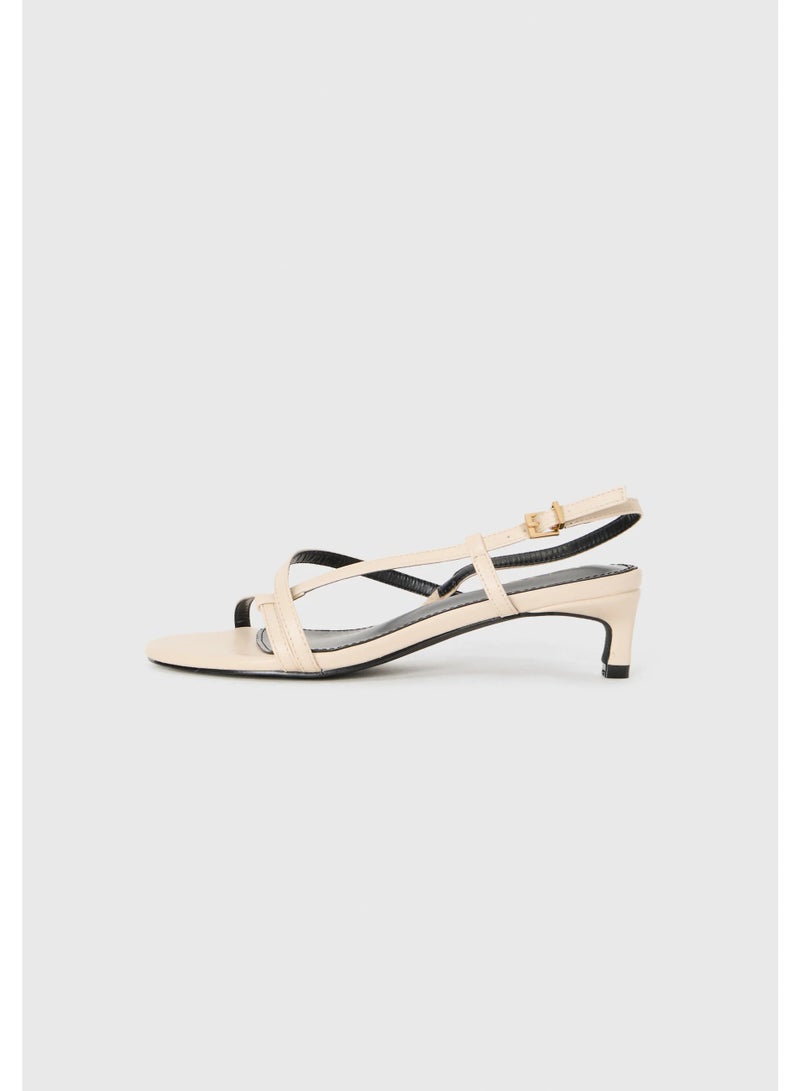 ريد صنادل بليندا ذات الكعب العالي بحزام خلفي - Image 1