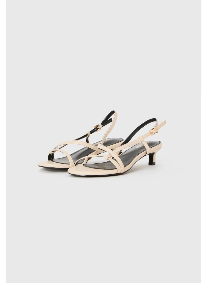 ريد صنادل بليندا ذات الكعب العالي بحزام خلفي