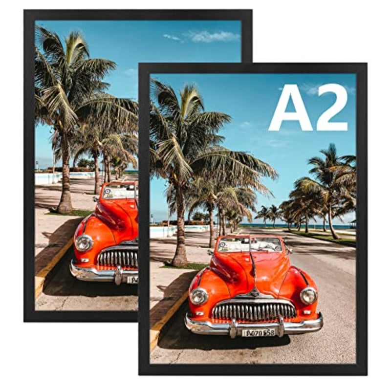 A2 Picture Frame Set of 2, 16.5 x 23.4 Poster Frame Wall Mounted Horizontal and Vertical - Image 1