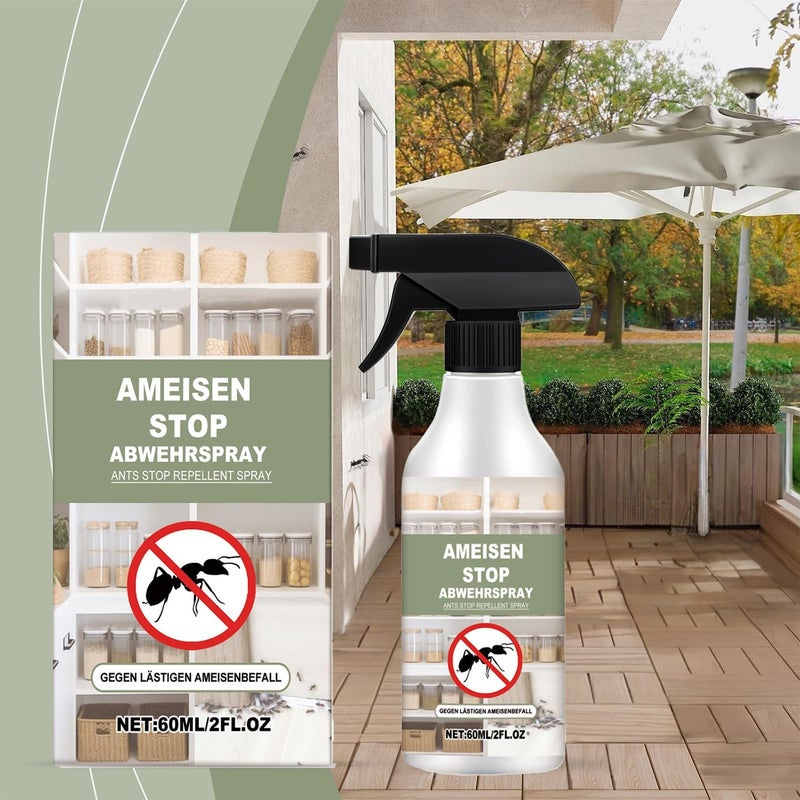 Makbeaty Ant Repellent Spray | Ant Repellent Ant Trap,Works on All Ant Types | For Home, Kitchen, Office & Garden,Pet-Friendly, Eco-friendly (60ML) - Image 2