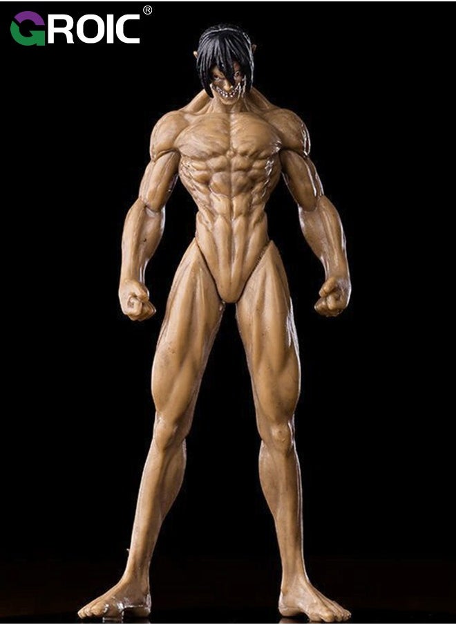 GROIC Attack on Titan Figure Anime Figure Eren Yeager Action Figure Model Toy for Office Decorations, Birthday Gifts, Collectibles Statue Anime Standing Figure  - Image 3