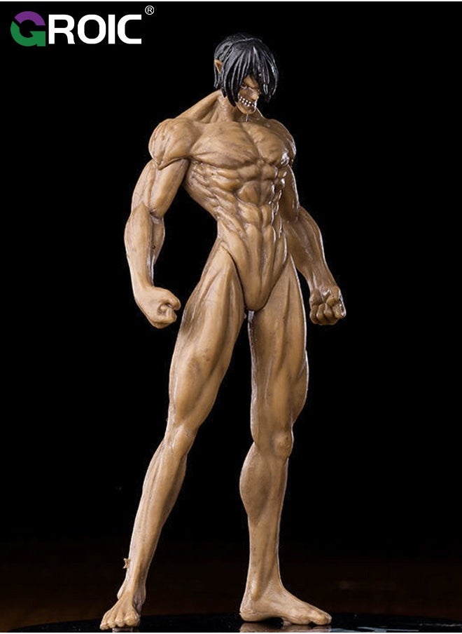 GROIC Attack on Titan Figure Anime Figure Eren Yeager Action Figure Model Toy for Office Decorations, Birthday Gifts, Collectibles Statue Anime Standing Figure  - Image 2