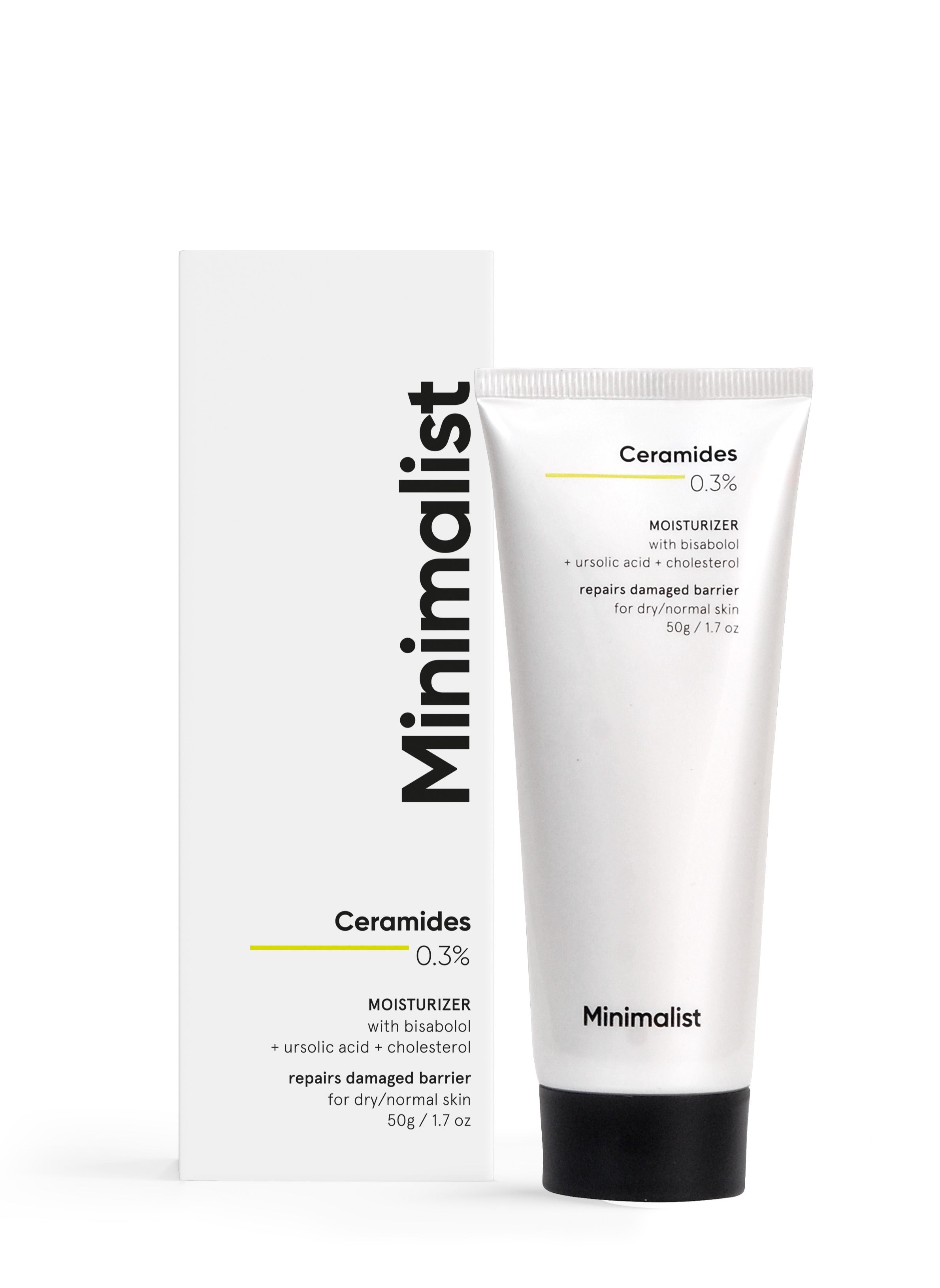 Minimalist 0.3% Ceramide Moisturizing Cream For Dry Face | Barrier Repair, Dryness & Deep Moisturization | Daily Moisturizer For Face 