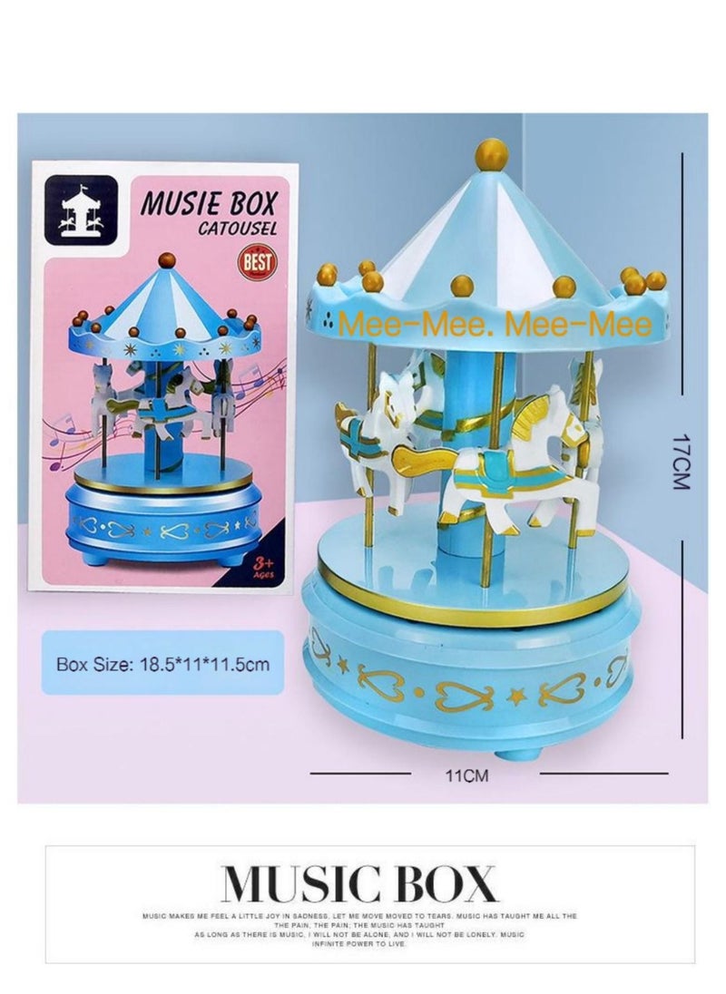 Merry Go Round Carousel Music Box With Light
