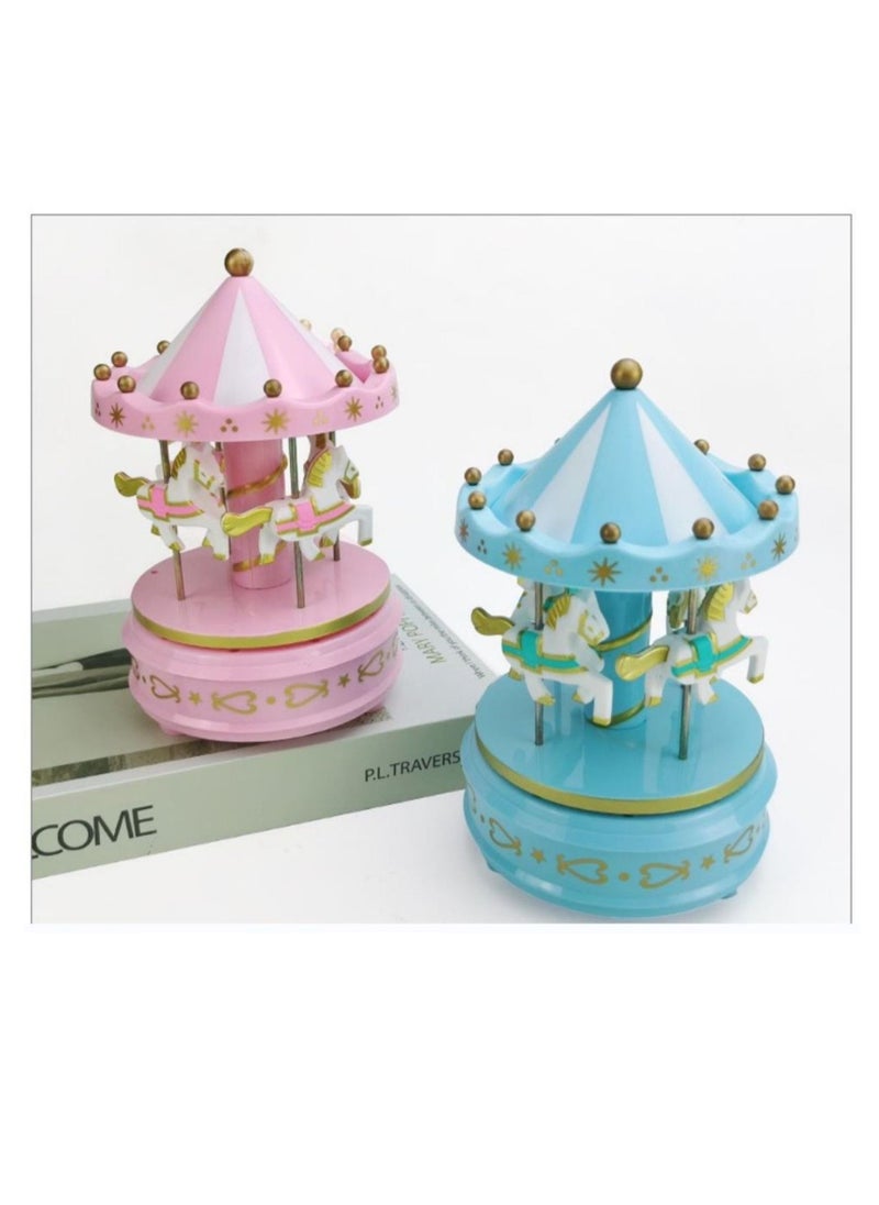 Merry Go Round Carousel Music Box With Light