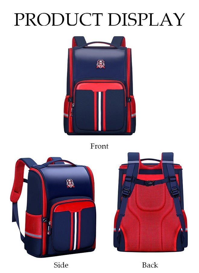 DUNISO Kids School Backpack Large Capacity School Bag Toddler Waterproof Lightweight Kids Backpack with Ergonomic Design, Adjustable Padded Straps Book Bag with Back Reflective Strip for 3-6th Grade Kids  - Image 5