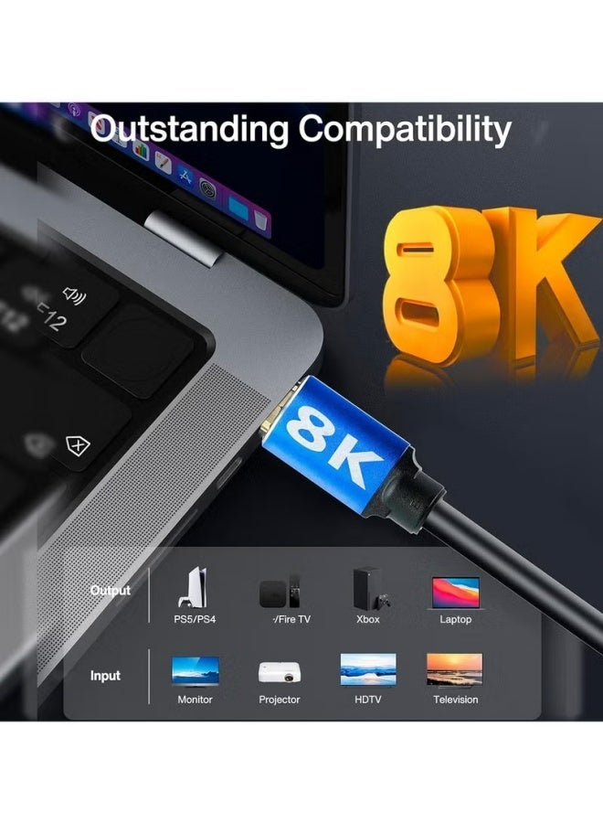 8K HDMI Cable 2.1 48Gbps TV Computer Set-top Box PS4 PS5 Connection Cable 8K 60Hz 4K 120Hz - Image 4