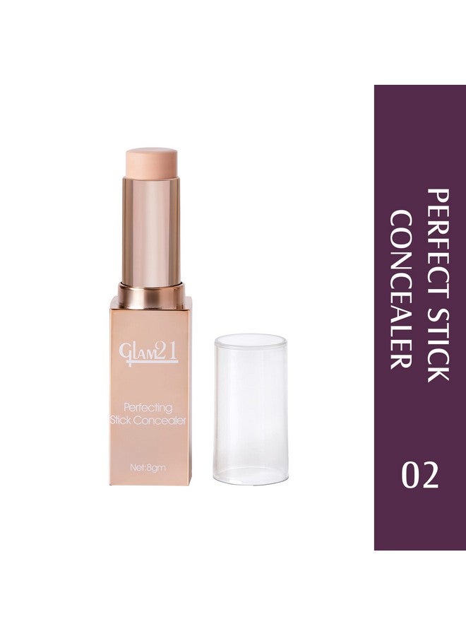 Glam 21 Glam21 Perfecting Stick Concealer Enriched With Vitamin E Contouring & Highlighting Lightweight Makeup Natural Matte Finish8Gm 02 - Image 2