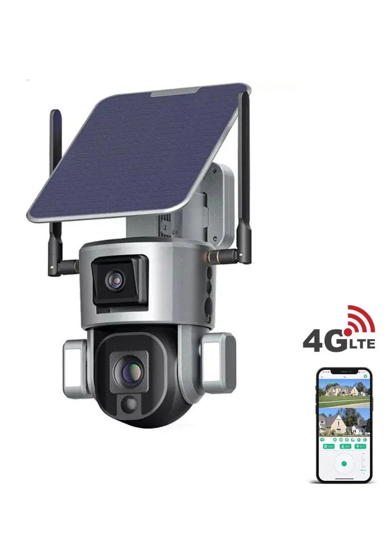 Crony - Crony Wireless Outdoor Waterproof Solar Dual Camera S5 4G-4K-8MP-10X - Image 1