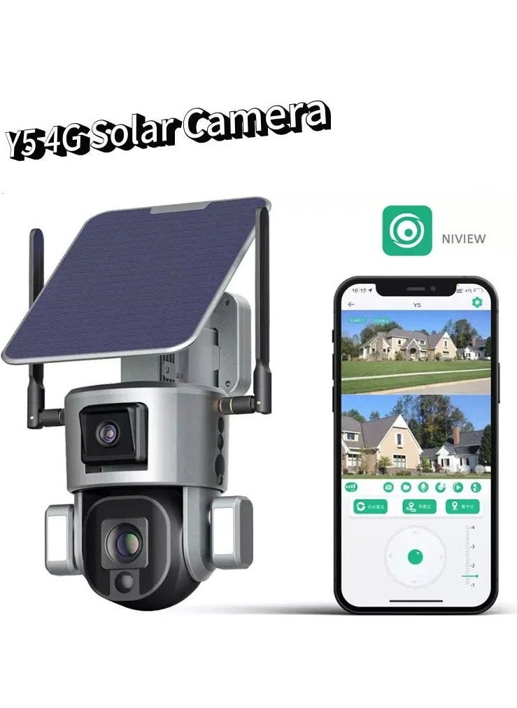 Crony - Crony Wireless Outdoor Waterproof Solar Dual Camera S5 4G-4K-8MP-10X - Image 1