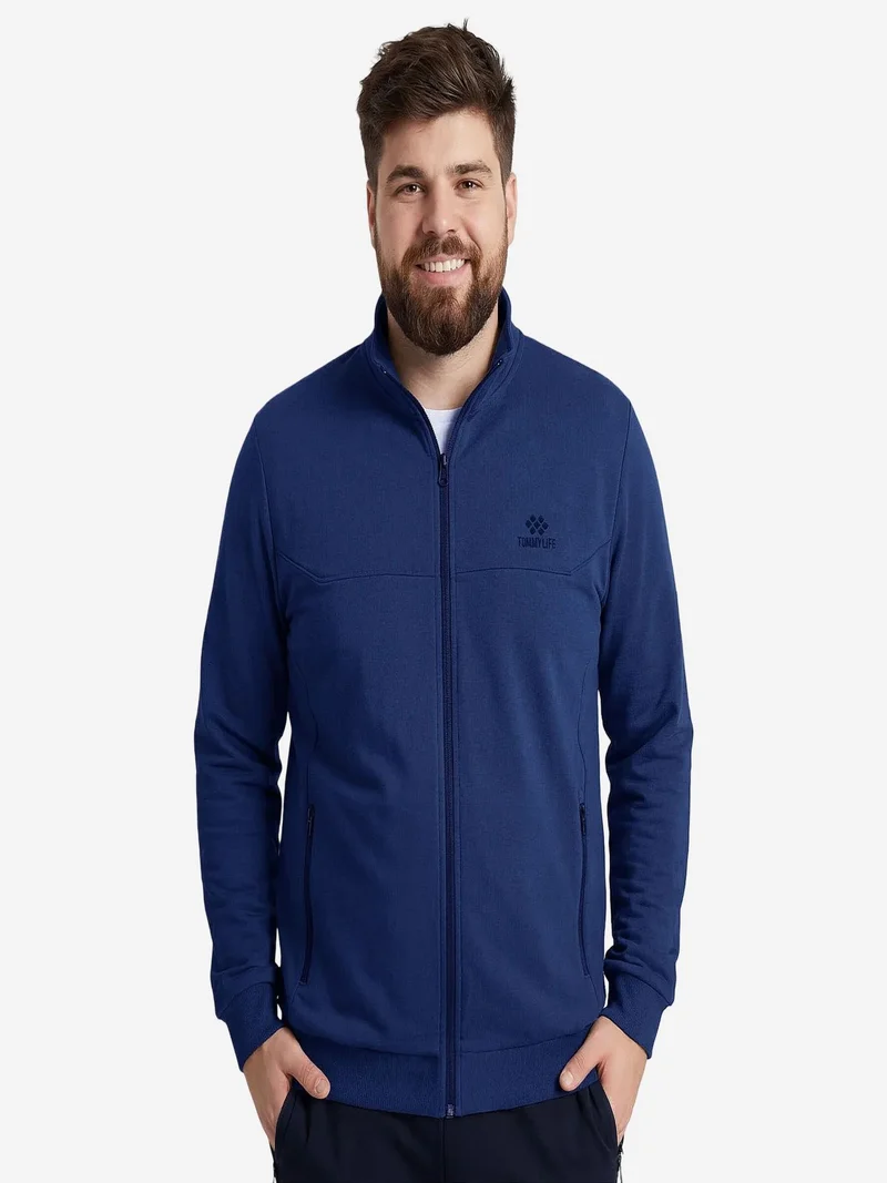 Tommylife Navy Blue TOMMY Men's Cotton-Blend Active Set for Men | Best Price UAE