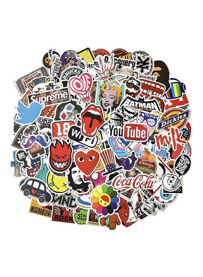 حزمة ملصقات مقاومة للماء مكونة من 100 قطعة لزينة اللابتوب، زجاجات الماء، السيارات، الدراجات النارية، الدراجات، ملصقات الصدمات، ألواح التزلج، الأمتعة، حافظات الهواتف، الزينة اليدوية، الشعارات، الكتب - Image 3