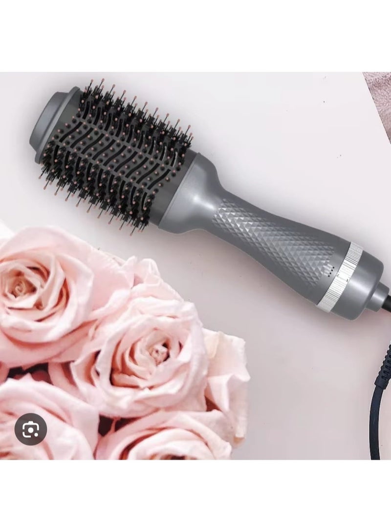 1200W Hot Air Hair Brush – 3 Heat Settings, Ceramic Coating, 360° Swivel Cord, Multifunctional Round Brush for Drying, Straightening & Curling - Image 5