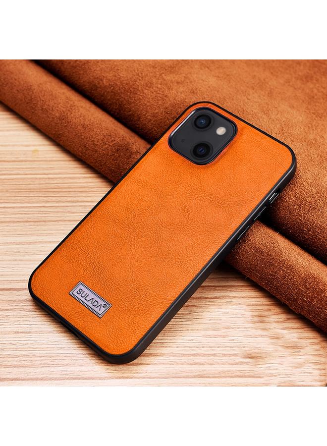 Case For iPhone 13 Shockproof TPU + Handmade Leather Protective Case