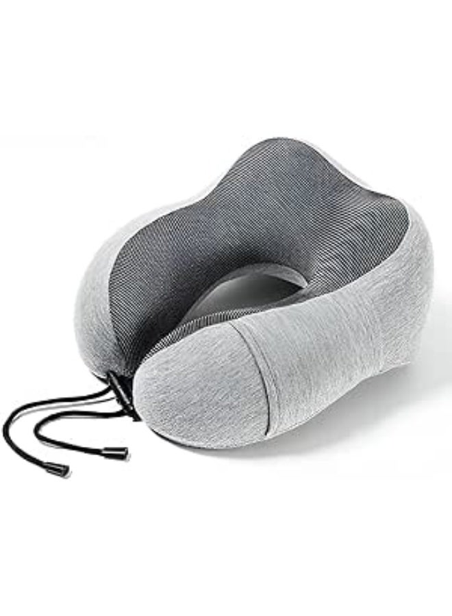 Lightweight Memory Foam Travel Neck Pillow, Ergonomic U-Shaped Design for Cars, Flights & Daily Commute, Soft Comfortable Portable Support Cushion - Image 1