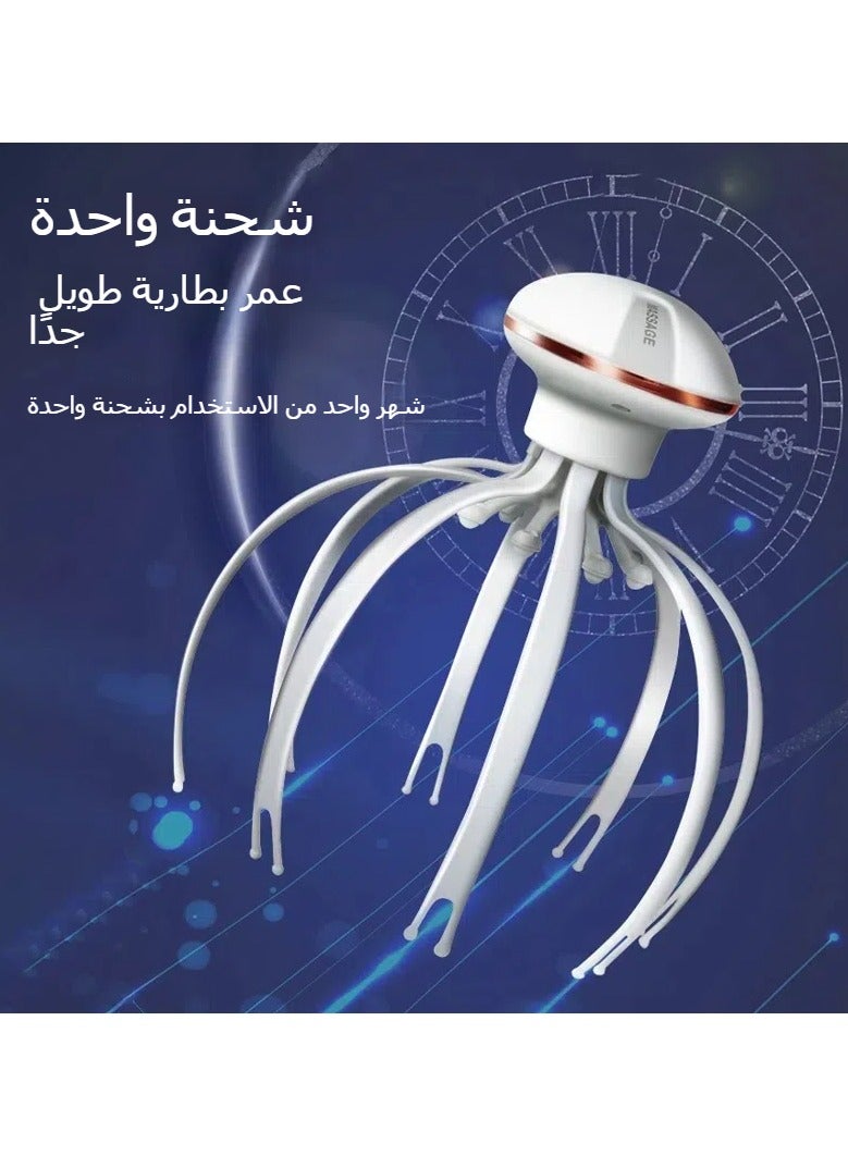 general Head Massager Electric Charging Octopus Head Massager Head Therapy Soul Extractor Multi-claw - Image 3