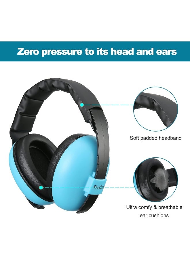 ProCase Baby Ear Muffs for Airplane, Aged 0-3 Years Baby Ear Protection Noise Cancelling Headphones kids Ear Defenders - Image 5
