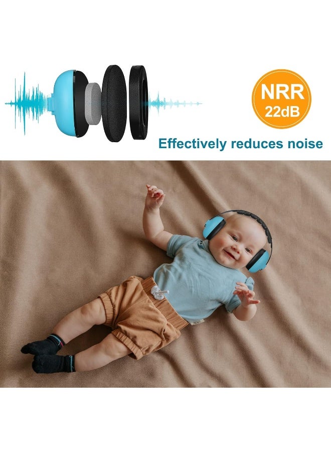 ProCase Baby Ear Muffs for Airplane, Aged 0-3 Years Baby Ear Protection Noise Cancelling Headphones kids Ear Defenders - Image 2
