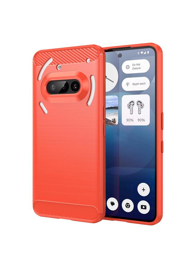 S-TOP Case For Nothing Phone 3a Carbon Fiber Brushed Texture TPU Phone Case - Image 1