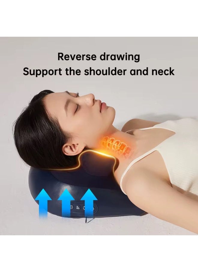 MOCOM Electric Neck & Shoulder Massager with Heat | Deep Tissue Shiatsu Kneading for Pain Relief | Portable, Wireless & Rechargeable Cervical Traction Pillow for Full Body Relaxation | Simulate Human Hand Grasping & Pressing | 2 Heat Levels | Acupoint Coverage | Ultra-Quiet | Perfect Gift for Neck Pain, Muscle Soreness, Stress Relief  - Image 4