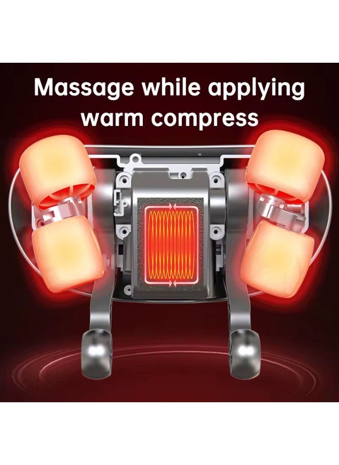 MOCOM Electric Neck & Shoulder Massager with Heat | Deep Tissue Shiatsu Kneading for Pain Relief | Portable, Wireless & Rechargeable Cervical Traction Pillow for Full Body Relaxation | Simulate Human Hand Grasping & Pressing | 2 Heat Levels | Acupoint Coverage | Ultra-Quiet | Perfect Gift for Neck Pain, Muscle Soreness, Stress Relief  - Image 5