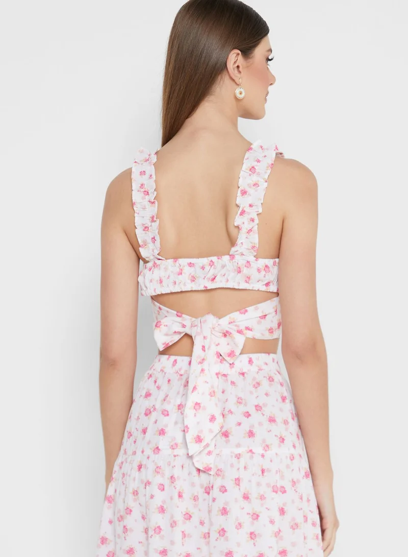 Miss Selfridge Frill Strap Cami Top