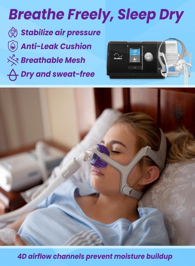 NATAKU 6-Pack CPAP' Nasal Mask Liners Compatiable for N20, Breathable Heart-Shaped Cushion for Women, Anti-Leak Sleep Comfot Solution Pad for Red Mark Reduce, Reusable Moisture-Wicking - Image 3