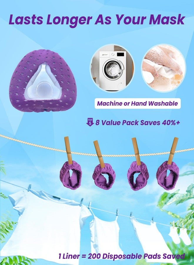 NATAKU 6-Pack CPAP' Nasal Mask Liners Compatiable for N20, Breathable Heart-Shaped Cushion for Women, Anti-Leak Sleep Comfot Solution Pad for Red Mark Reduce, Reusable Moisture-Wicking - Image 5