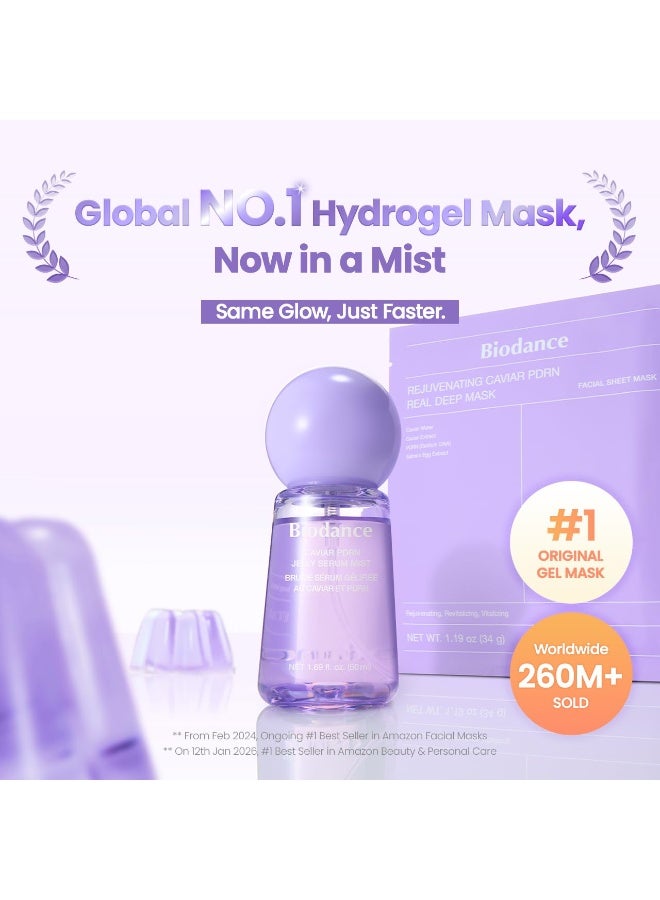 BIODANCE Caviar PDRN Jelly Serum Mist, Hydrating Face Mist, Revitalizing & Radiance Face Spray, Sprayable Hydrogel, Travel Essentials & Self Care Gifts for Women, Korean Skin Care | 1.69 fl.oz - Image 2