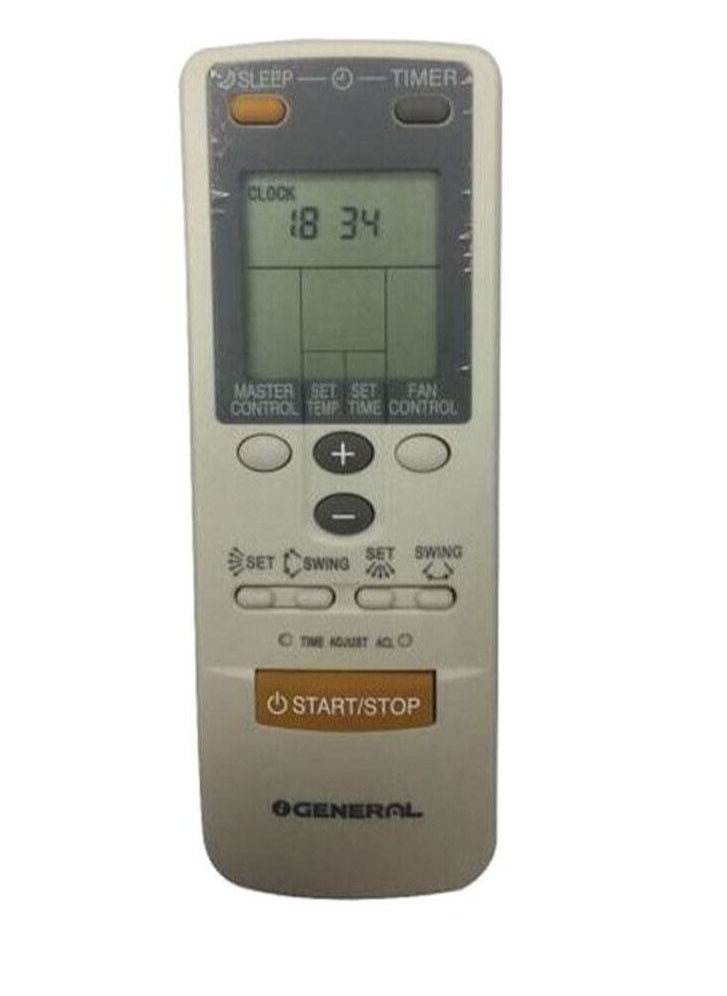 O General AC Remote Control White/Grey/Yellow  - Image 1