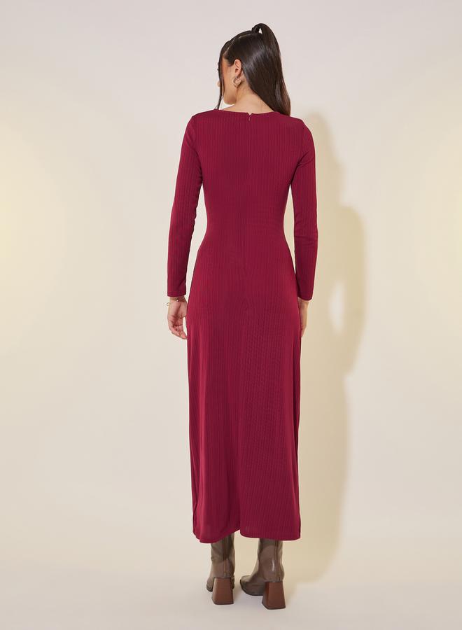 Take Two Ribbed Tie-Waist Dress - Image 5