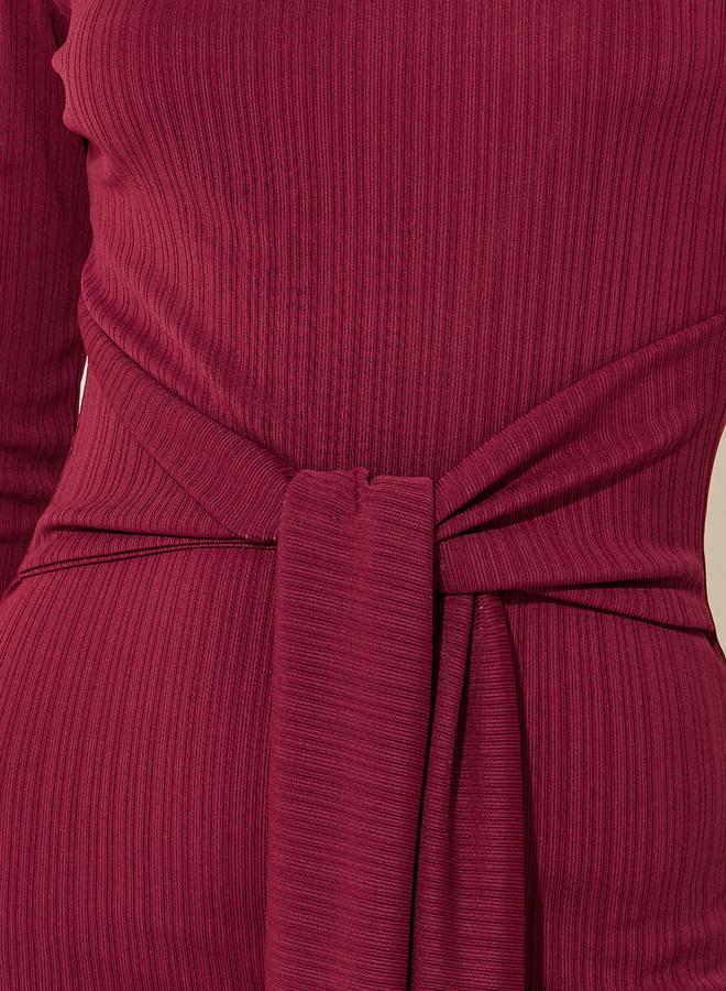 Take Two Ribbed Tie-Waist Dress - Image 4