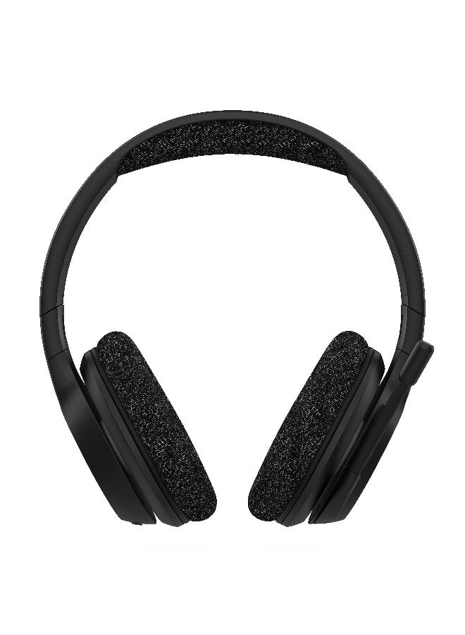 بيلكين سماعة رأس SoundForm Adapt لاسلكية تعمل بالبلوتوث فوق الأذن، وقت تشغيل يصل إلى 65 ساعة، أدوات تحكم على اللوحة، ميكروفون بوم قابل للطي لكتم الصوت، أنيق مع صوت رائع، منفذ USB-C للشحن السريع، استخدام سلكي أو لاسلكي أسود - Image 5