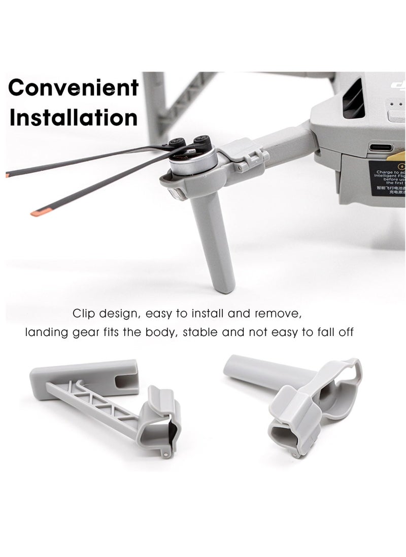 Excefore ملحقات معدات الهبوط لطائرة DJI Mini 4 Pro بدون طيار مع دعامة تثبيت الساق وحامي الدعم  - Image 4