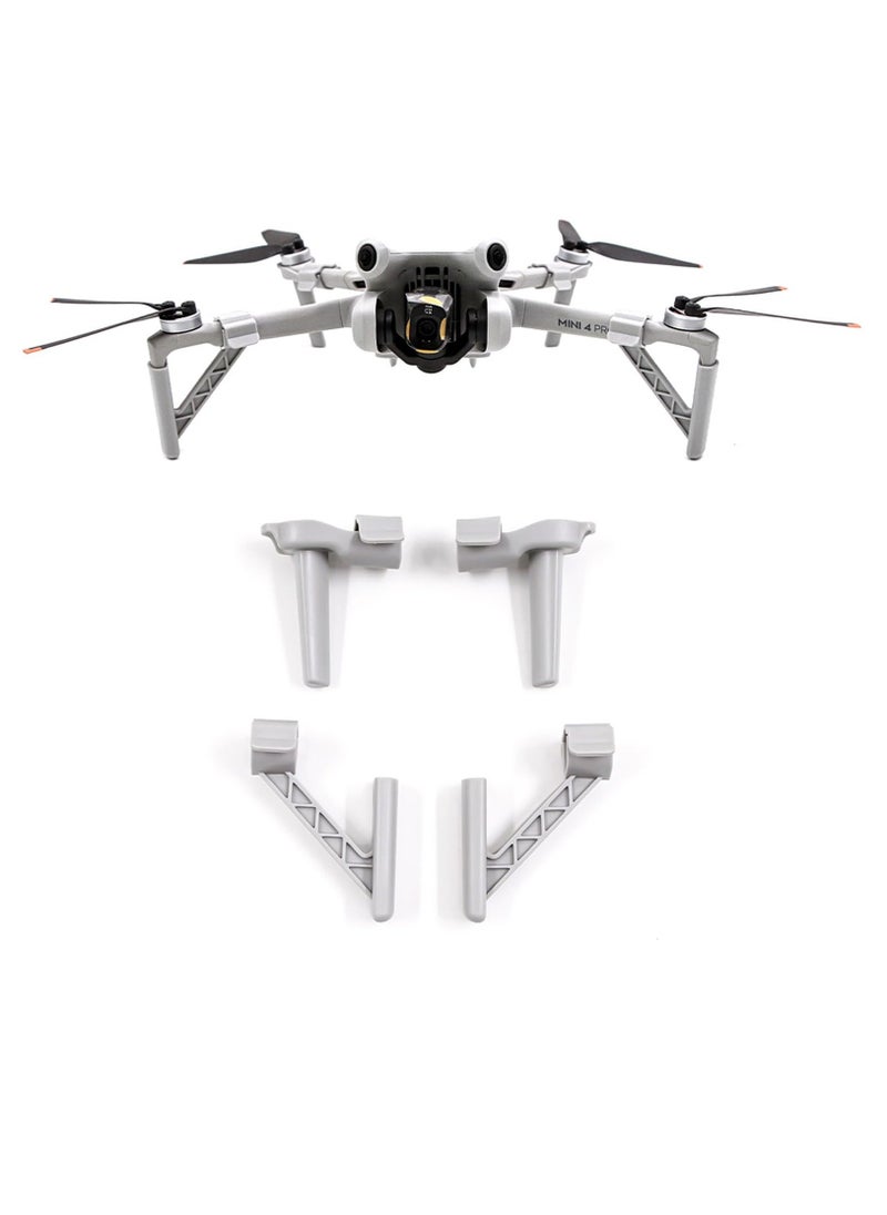 Excefore ملحقات معدات الهبوط لطائرة DJI Mini 4 Pro بدون طيار مع دعامة تثبيت الساق وحامي الدعم  - Image 1